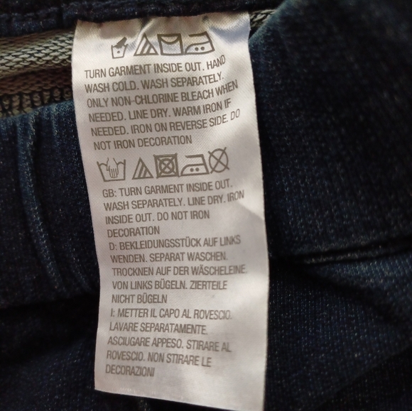 NWT Quacker Factory Dream Jeannes Short Straight Leg Pants Large Indigo A292999 - Picture 9 of 9